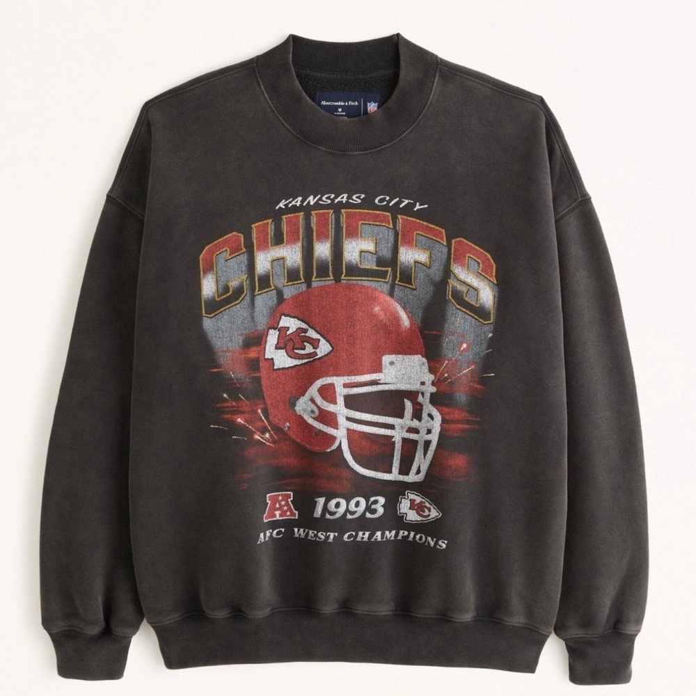 Abercrombie & Fitch Black Kansas City Chiefs Sweatshirt